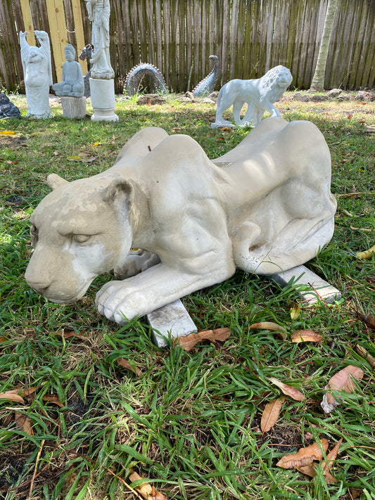 Crouching Panther Statue