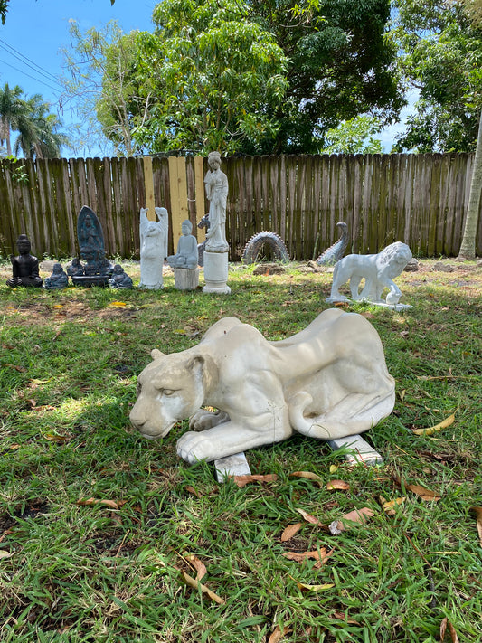 Crouching Panther Statue