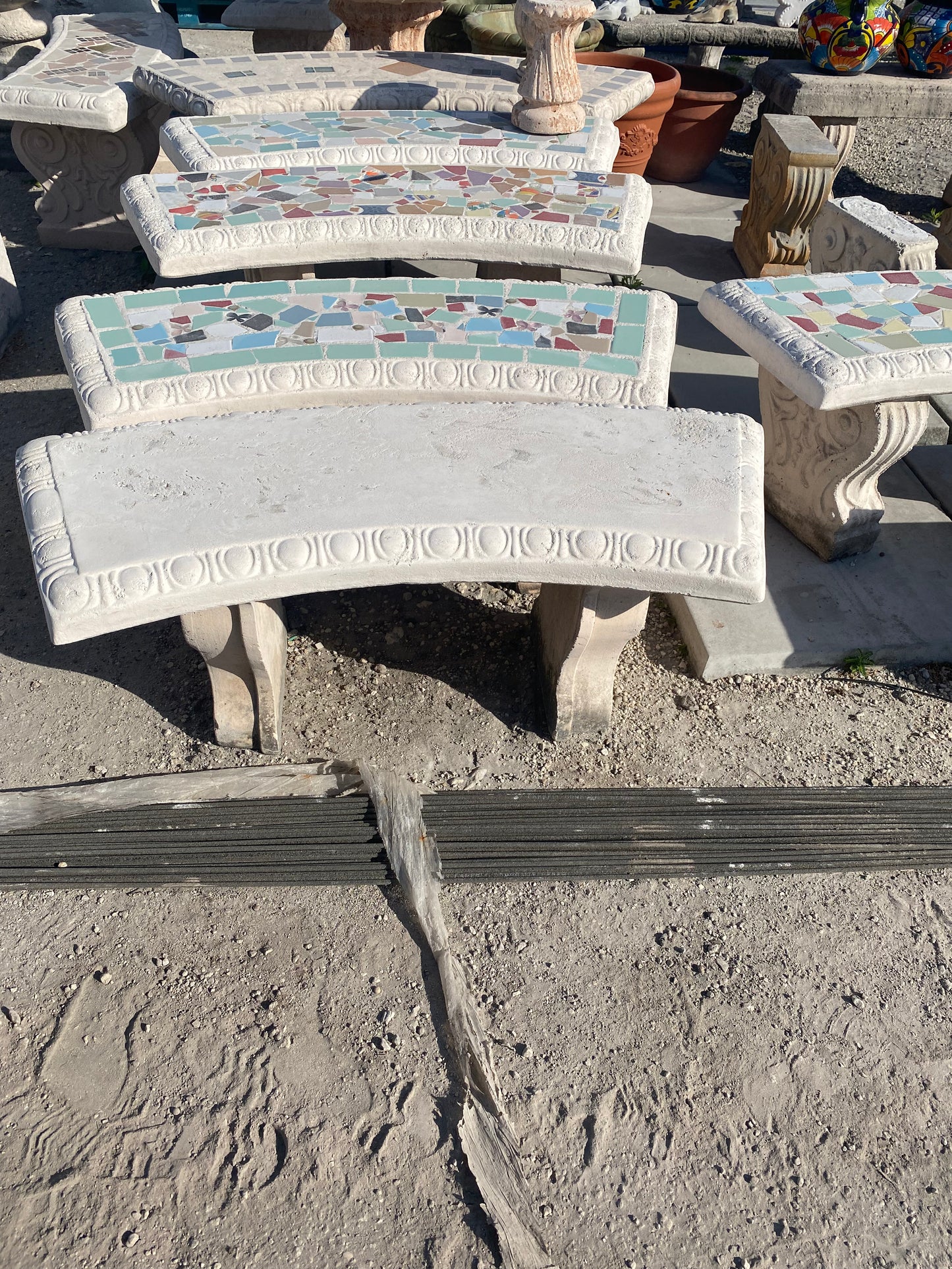 Large Concrete Bench