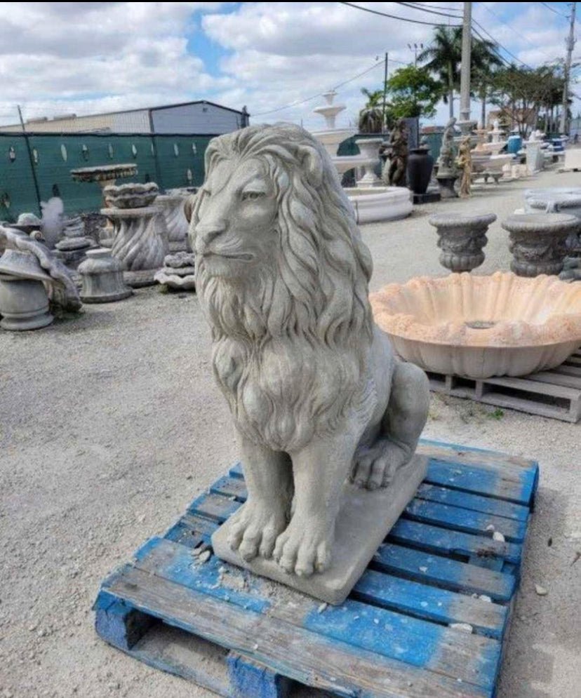 Large Concrete Lion Statue - CBSD