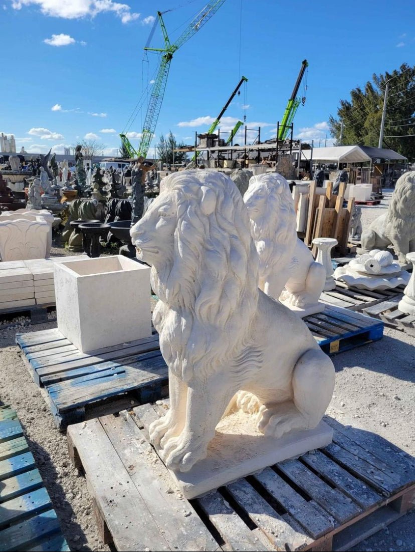 Large Concrete Lion Statue - CBSD