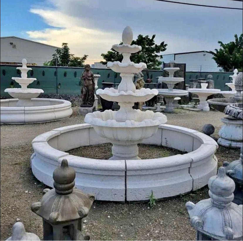 Large Italian fountain with 10 foot pool - CBSD