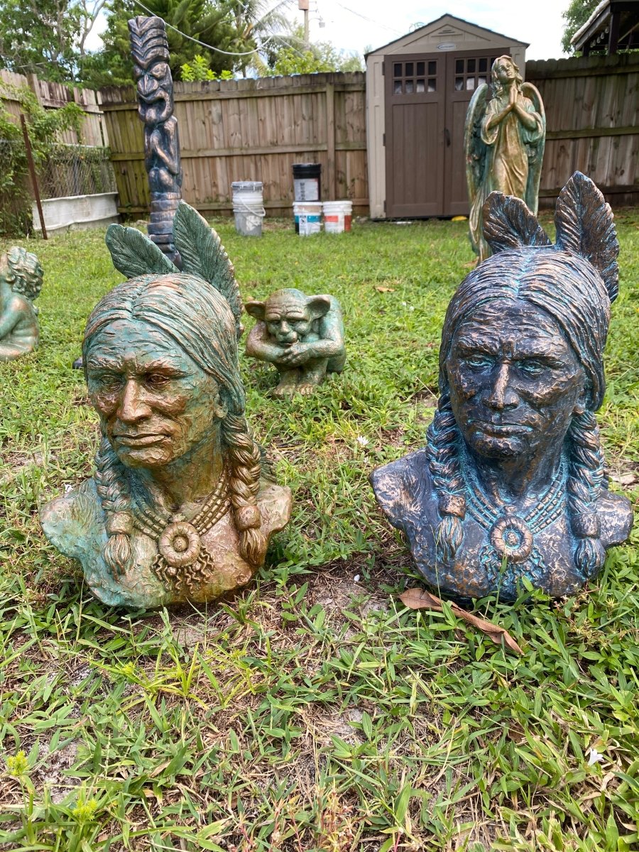 Native American authentic statue