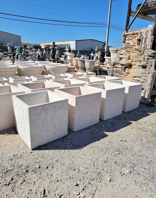 Square concrete planter different sizes for business and residential