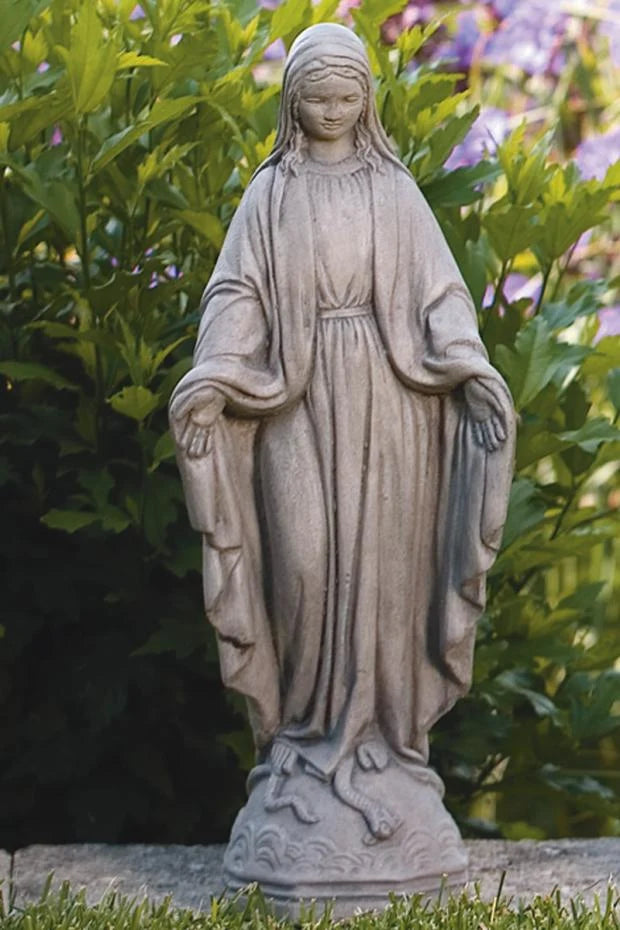 Blessed Mother Virgin Mary Statue | 18-36" Cast Stone Garden Statue
