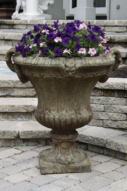 35" Braided Medallion Handled Urn - CBSD