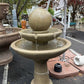 46" Tranquility Sphere Spill Fountain (Two Tier) by Massarellis