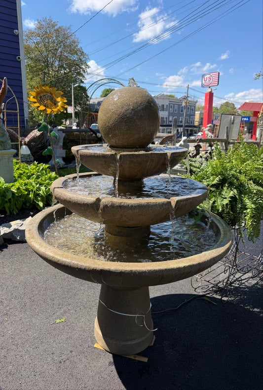 55" Modern Sphere Fountain (Three Tier) - CBSD