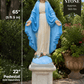65" Blessed Mother Virgin Mary Statue | Cast Stone Garden Statue - CBSD