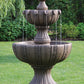 Masserelli's 65" Two Tier Torino Fountain. Made to order, hand cast, and custom finished by Masserelli's artists - CBSD