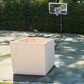 Our large square concrete planter. This customer placed several between his basketball court & pool to enhance the perimeter.