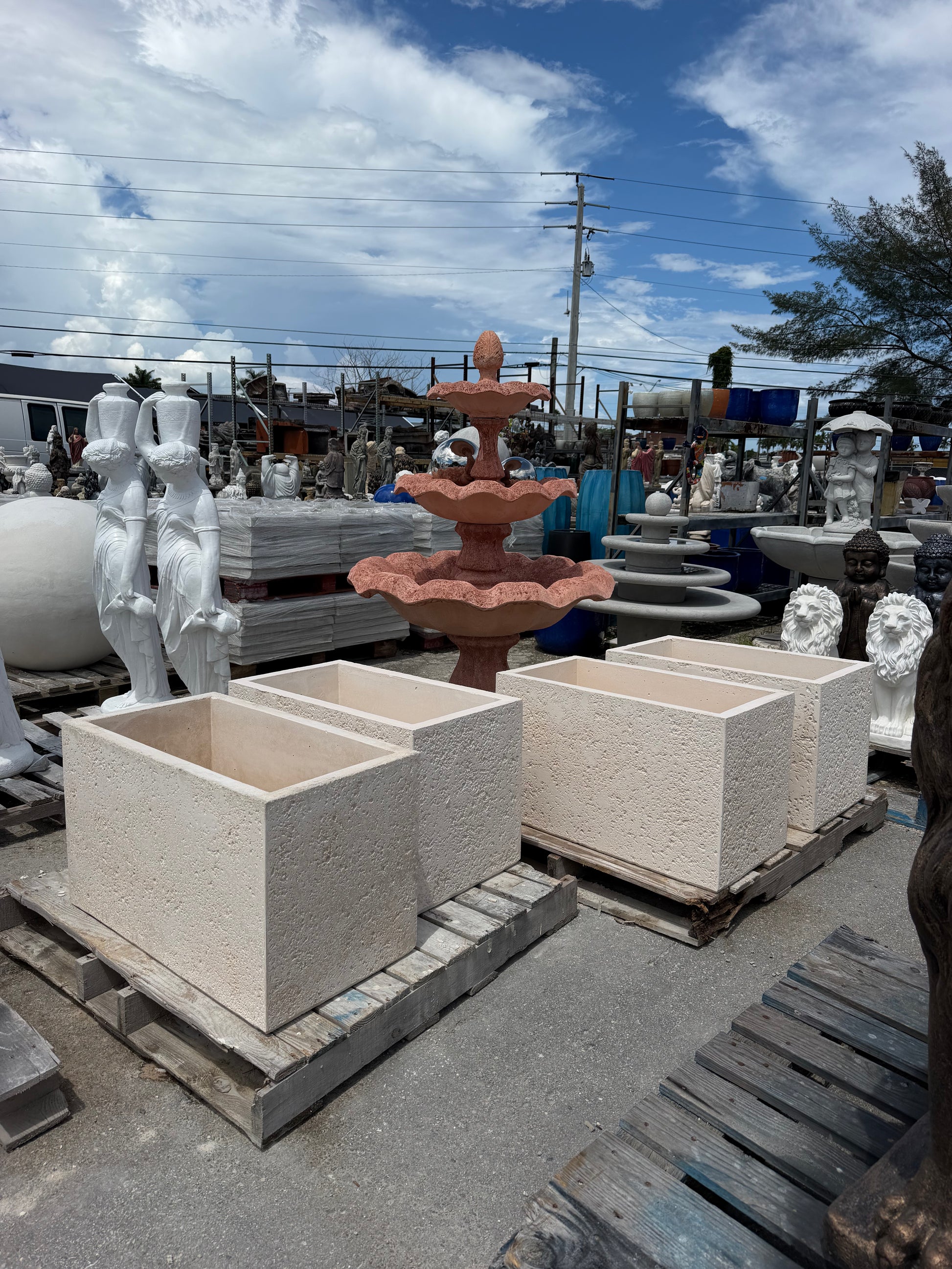 Small Rectangular Concrete Planters. Choose a color that suits your residential or commercial project.