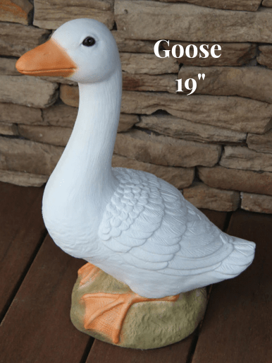 Concrete Goose Statue – 19", 25" & Family Set | Outdoor Garden Decor - CBSD