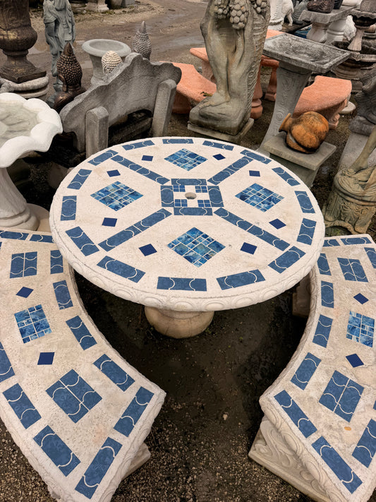 Concrete Table and Bench Set - CBSD