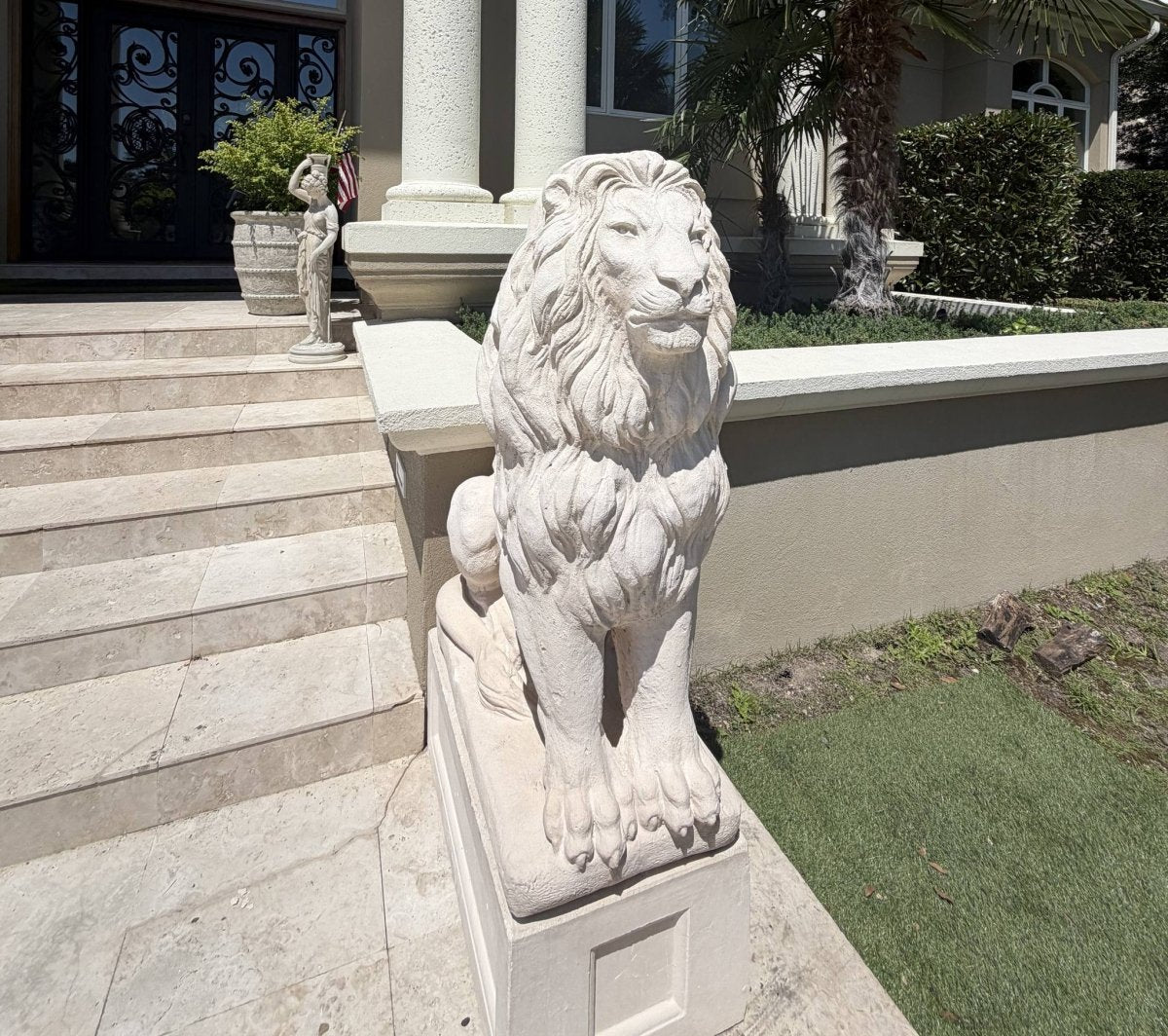 Large Concrete Lion Statue - 48" - CBSD