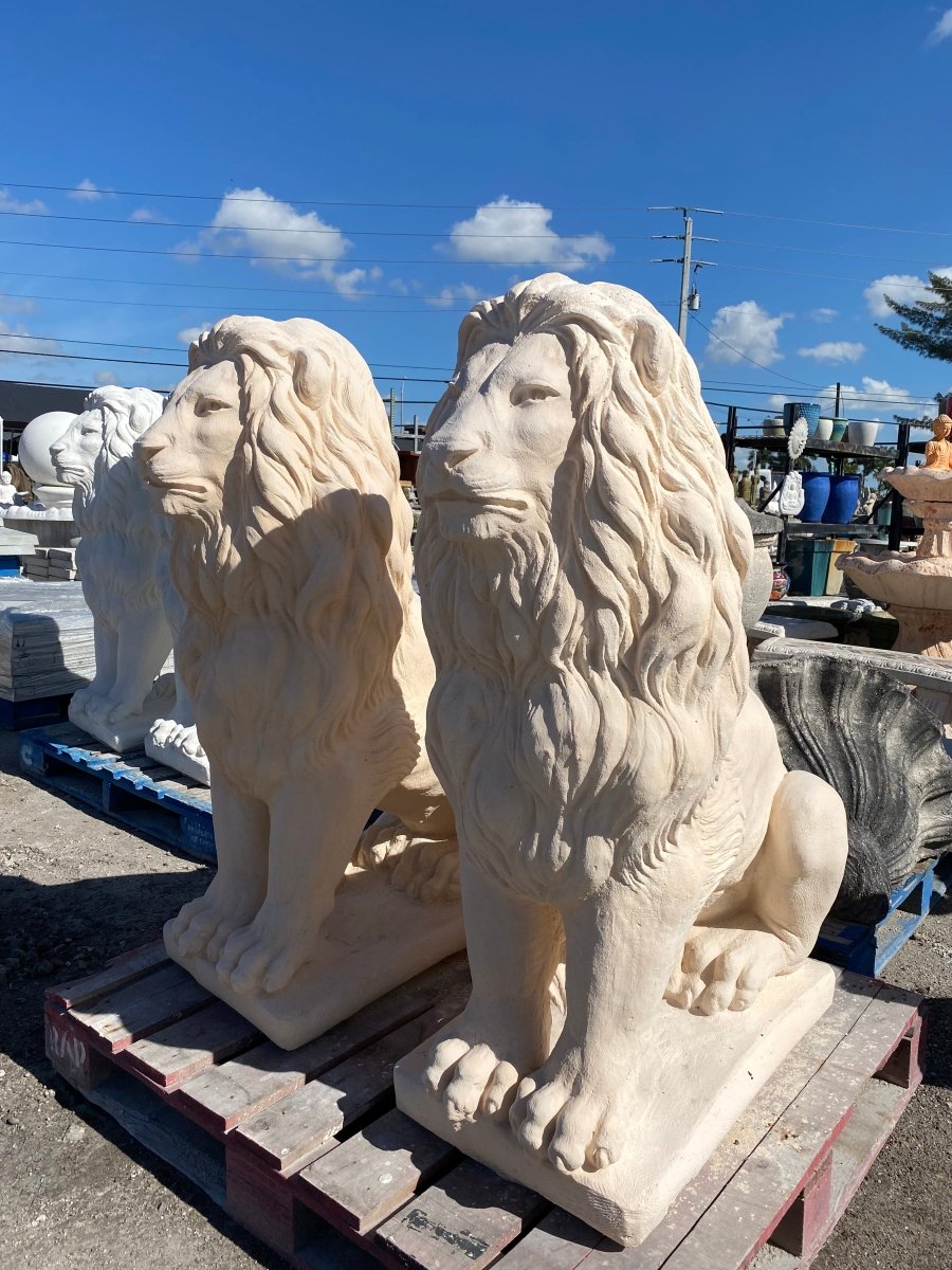 Large Concrete Lion Statue - 48" - CBSD