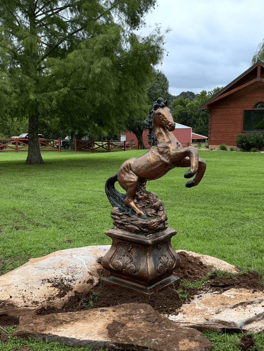 Large Horse Statue & Base - CBSD