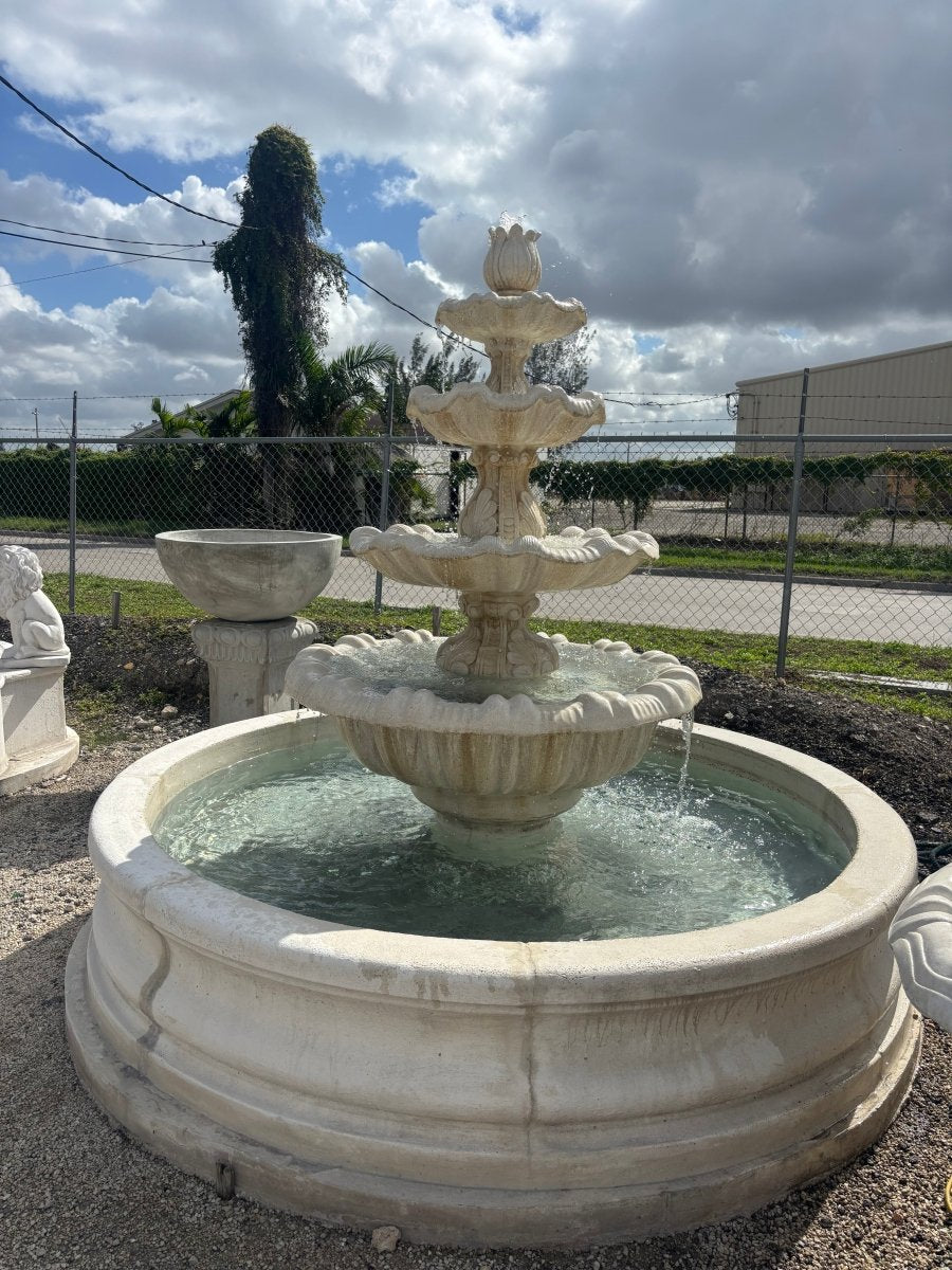 Large Italian Fountain with 8 foot pool - CBSD