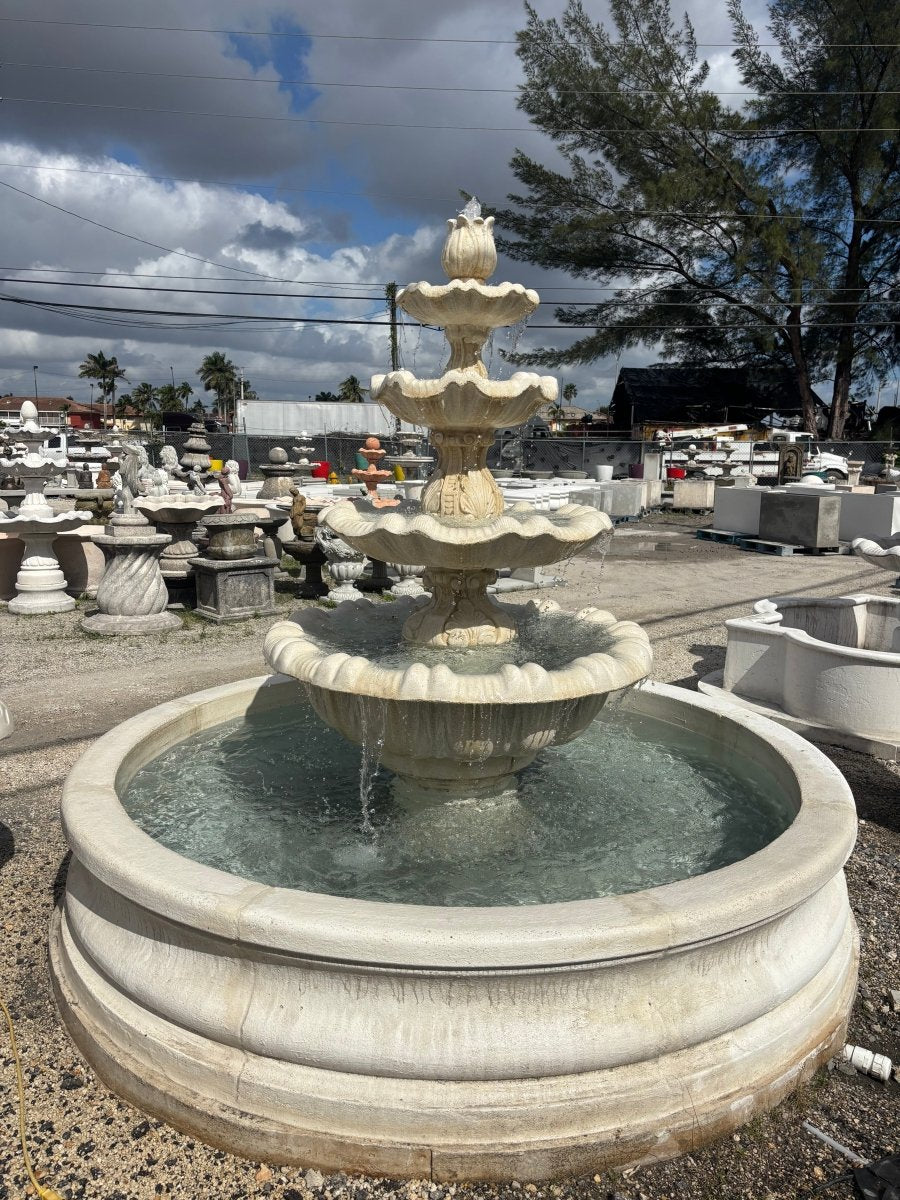 Large Italian Fountain with 8 foot pool - CBSD