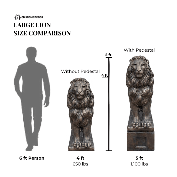 Large Lion Statue - CBSD