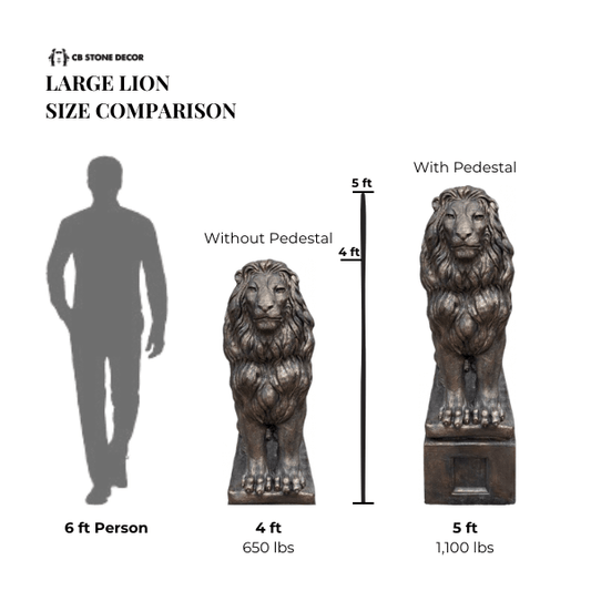 Large Lion Statue - CBSD