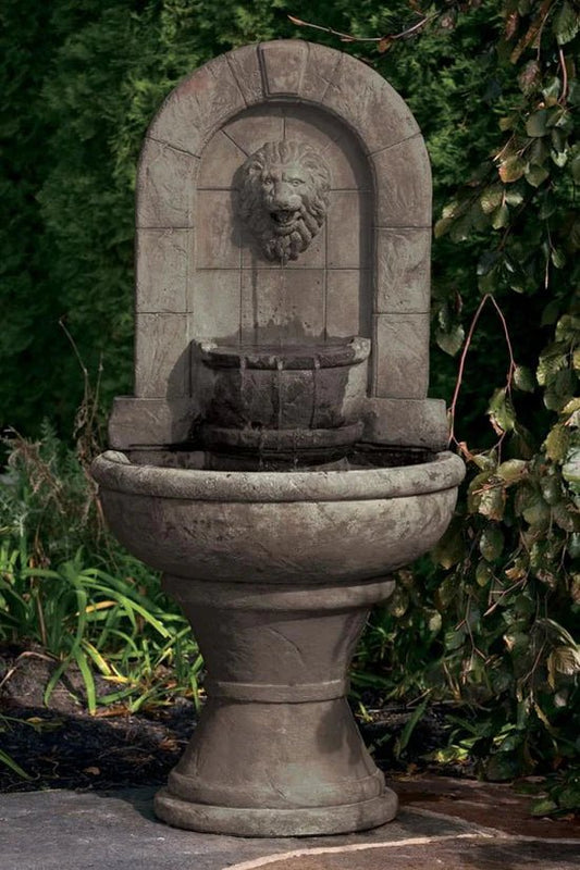 Lion Finial Garden Wall Fountain - CBSD