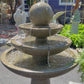Three tiered modern sphere spill fountain with peaceful water sound - CBSD