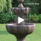 65" Two Tier Torino Fountain Video by Masserelli's - CBSD