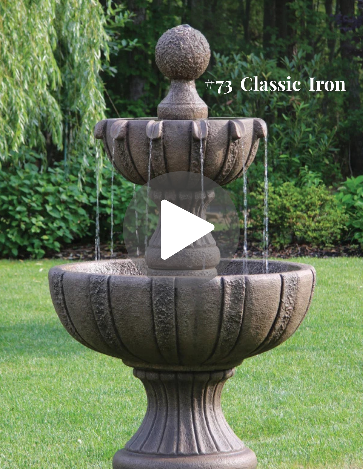65" Two Tier Torino Fountain Video by Masserelli's - CBSD