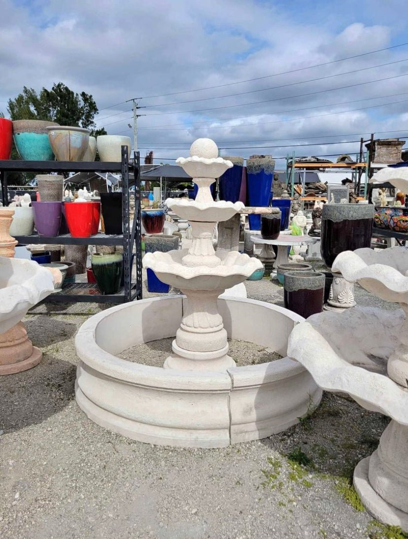 3 Tier fountain w/ 6’ pool - CBSD