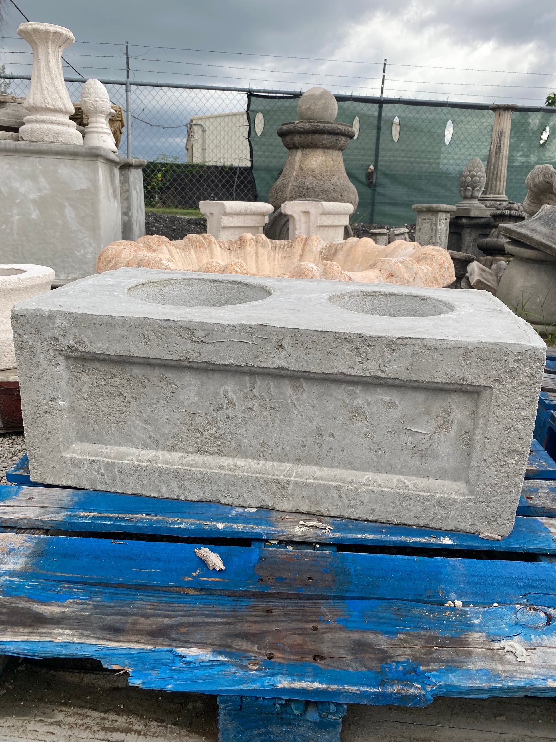 Rectangular Rock Base Large Concrete Rectangle Base | CB Stone Decor – CBSD