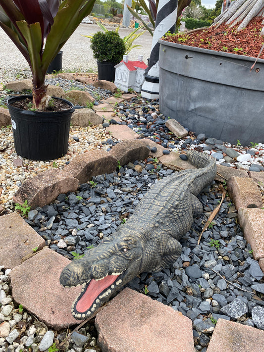 Concrete Alligator Statue