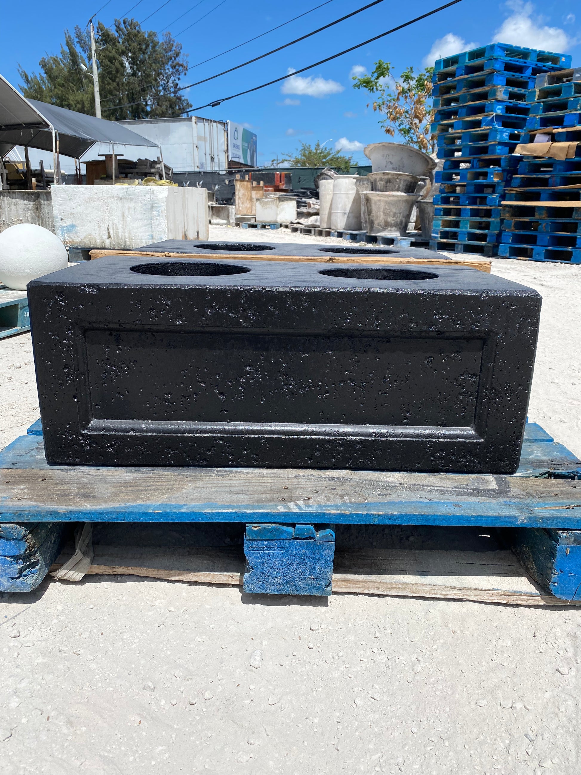 Rectangular Rock Base Large Concrete Rectangle Base | CB Stone Decor – CBSD