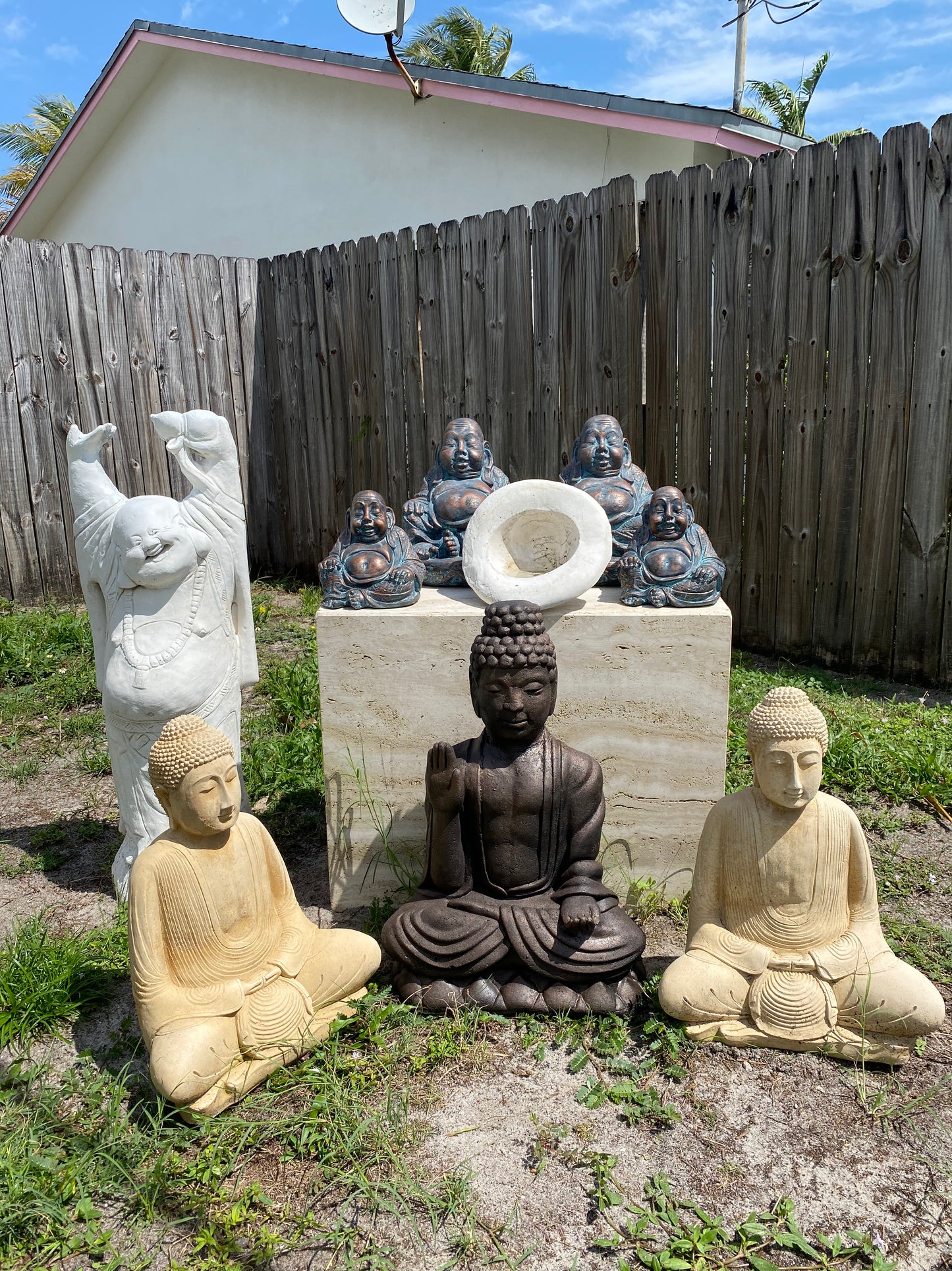 Beautiful high quality concrete buddha statues, the perfect decoration for your home