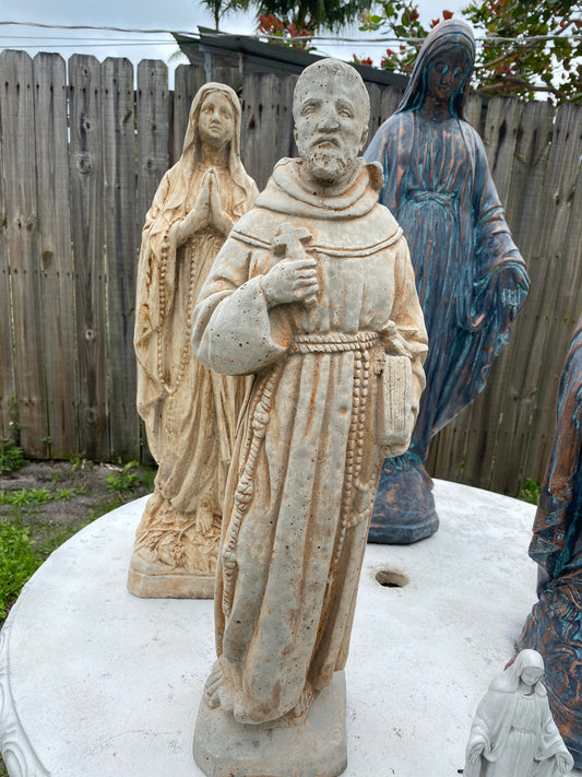 Concrete St Francis Statue