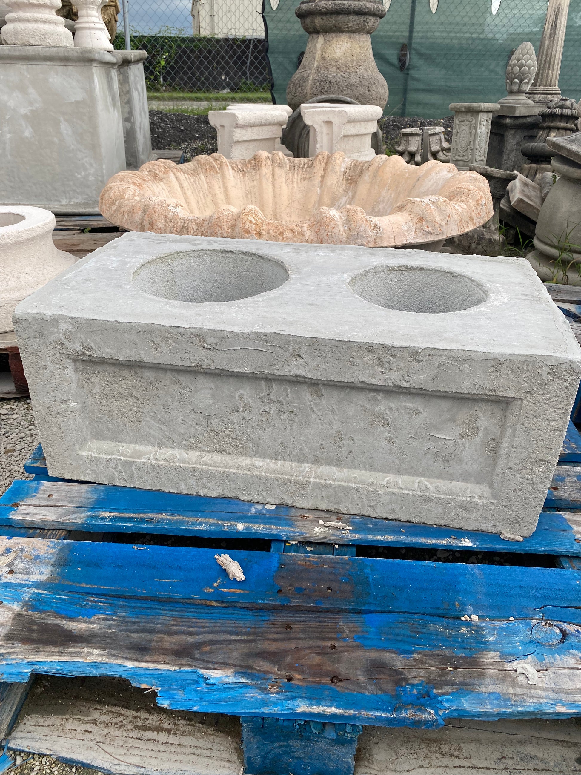 Rectangular Rock Base Large Concrete Rectangle Base | CB Stone Decor – CBSD