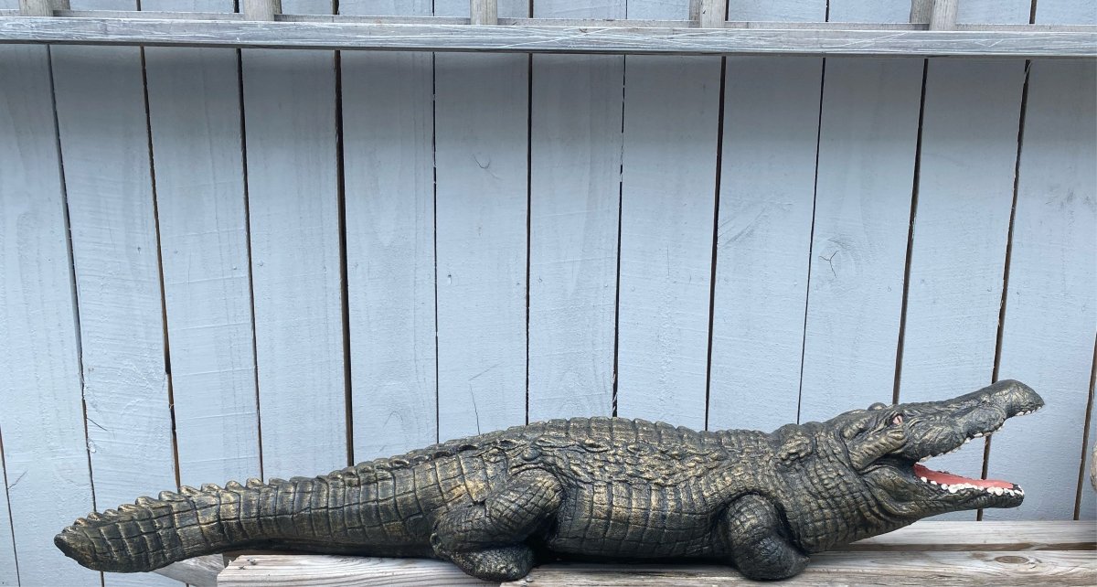 Large Alligator Statue