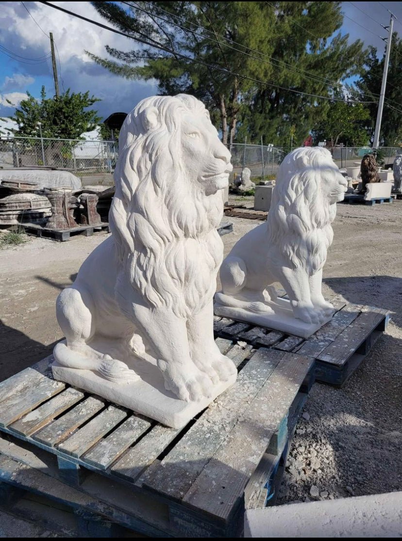 Large Concrete Lion Statue - CBSD
