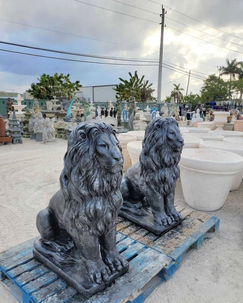 Large Concrete Lion Statue - CBSD