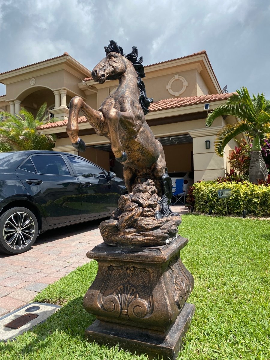 Large Horse Statue & Base - CBSD